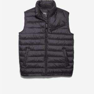 Cole Haan Men's Zip Front Quilted Vest (Size S) - Black